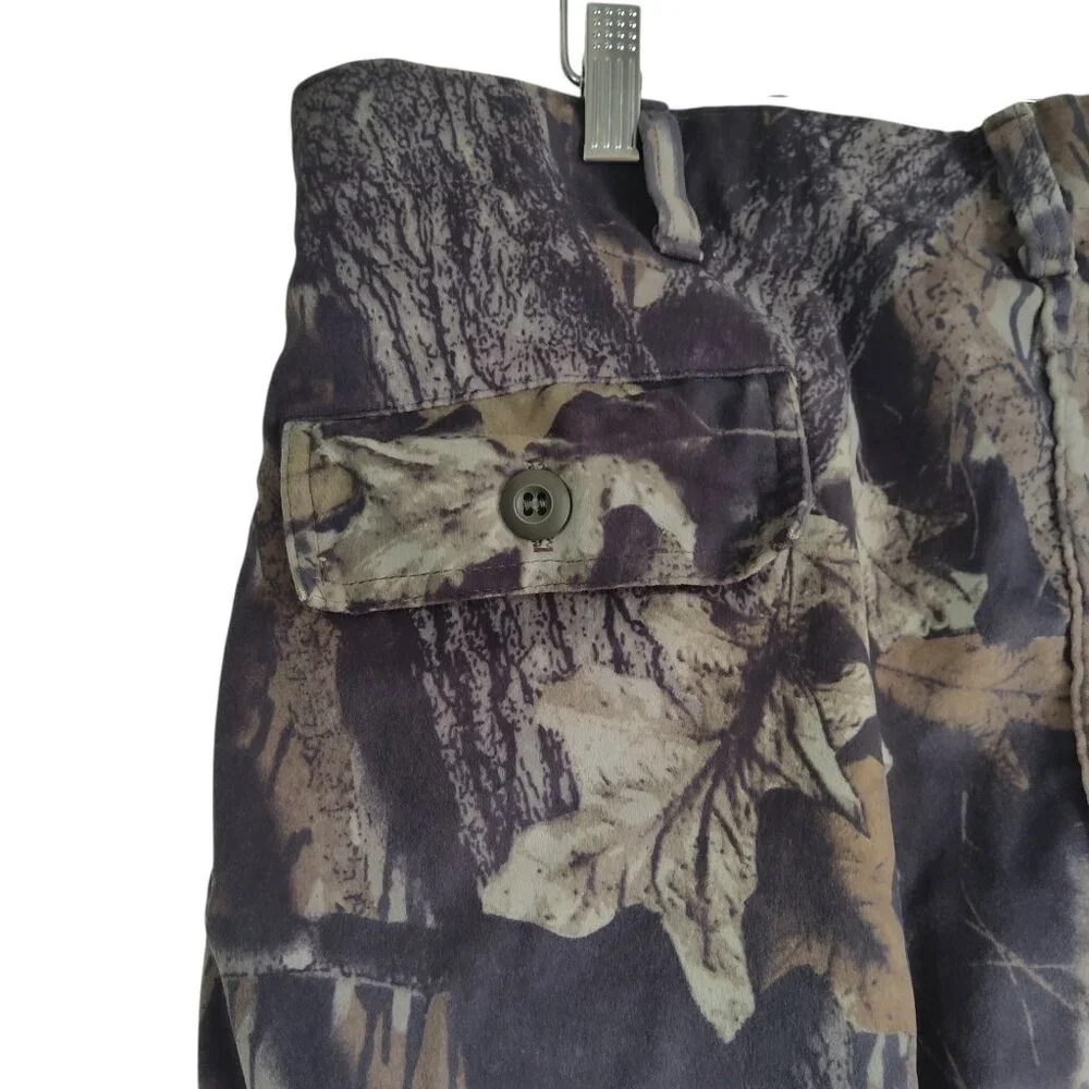 Cabelas Mossy Oak Breakup Hunting Camo Camoflauge Cargo Pants 38R Made in USA